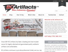 Tablet Screenshot of bcartifacts.com